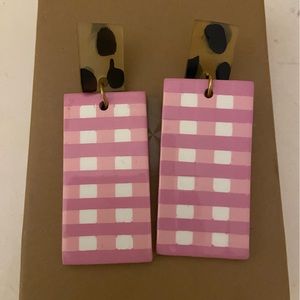 Anthropologie acrylic statement earrings